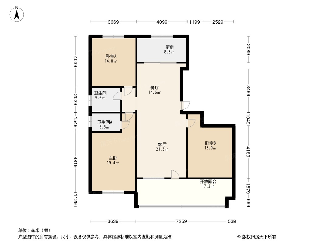 高实景苑户型图