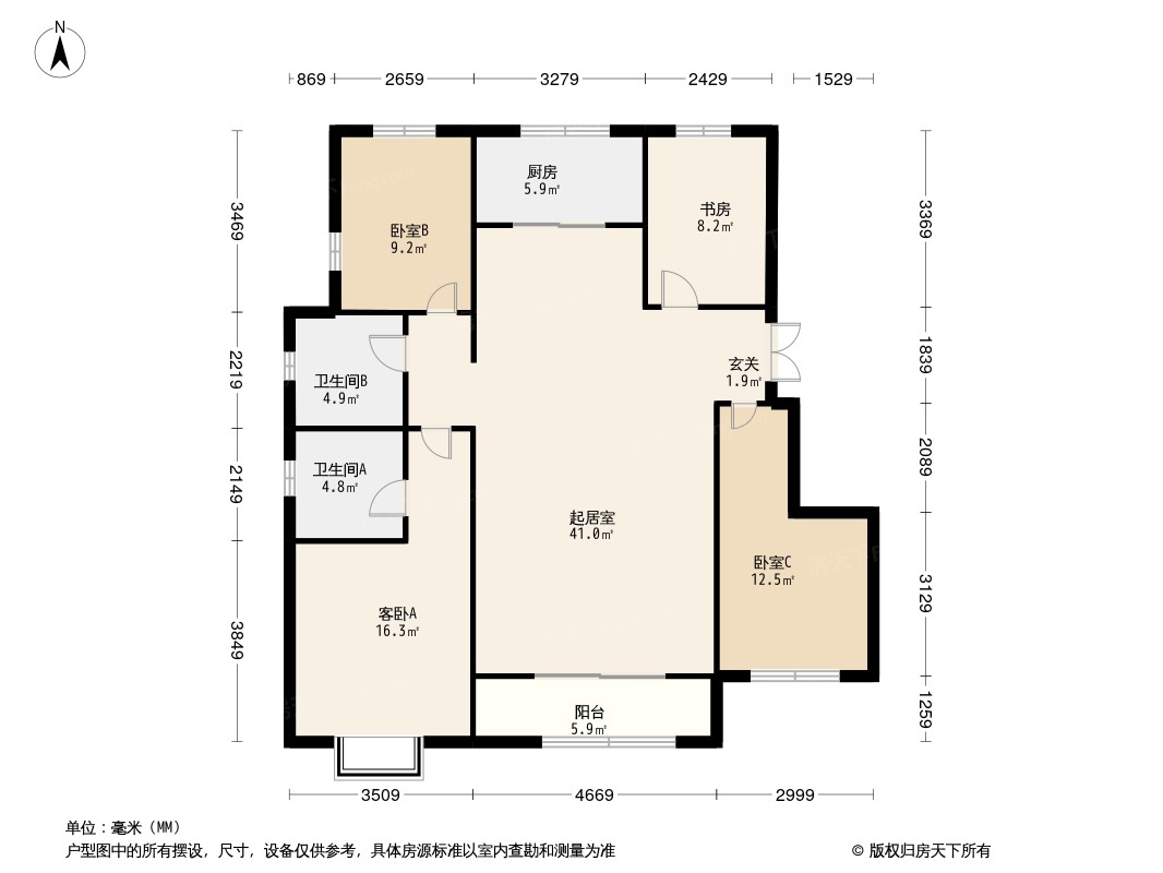 天住·君山府户型图