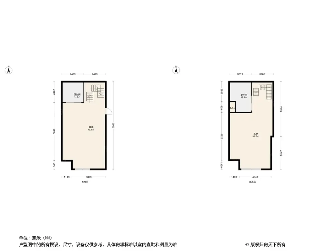 户型图:保利·时代0居室户型图