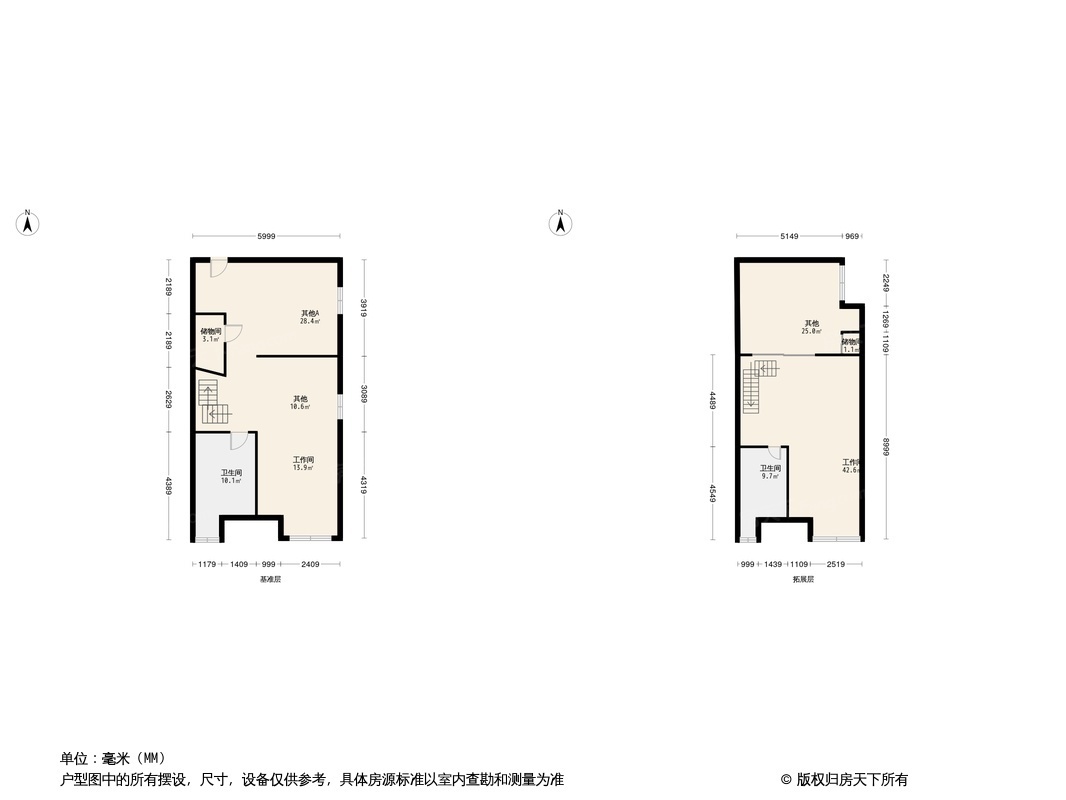 户型图:保利·时代0居室户型图