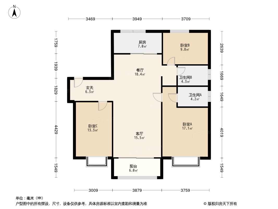 碧桂园铂誉府户型图