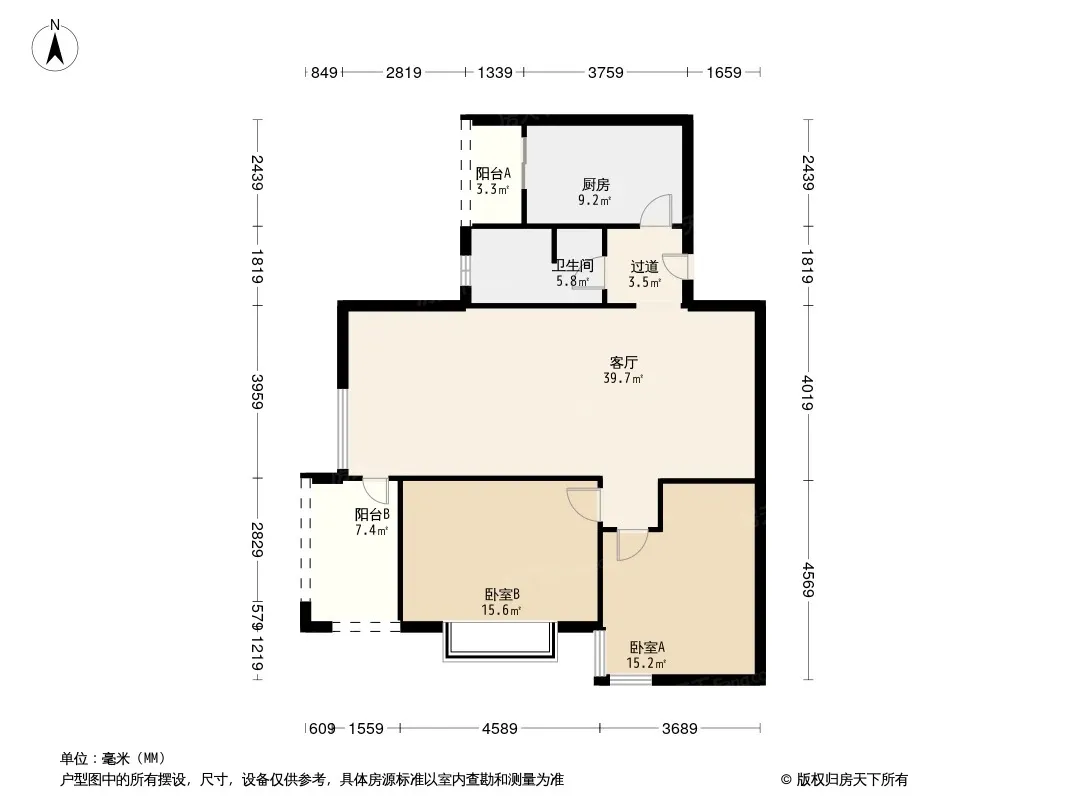 童子街庭苑户型图