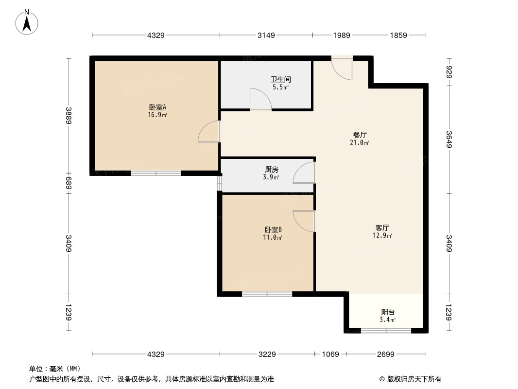 金隅金玉府户型图