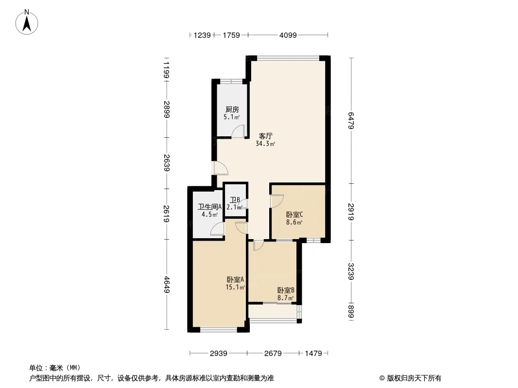草堂小筑户型图
