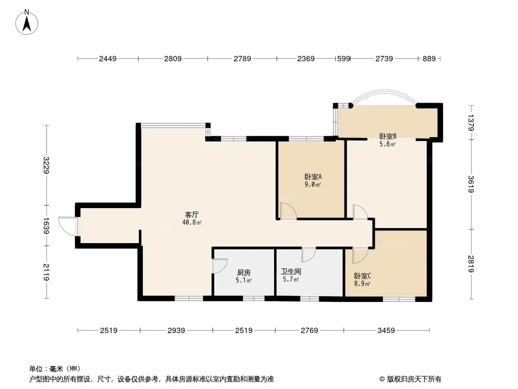 海德花苑公寓户型图