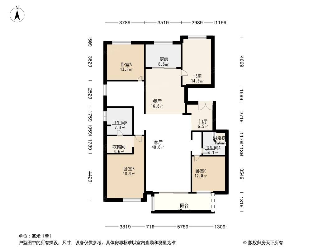 融创美盛象湖壹号户型图