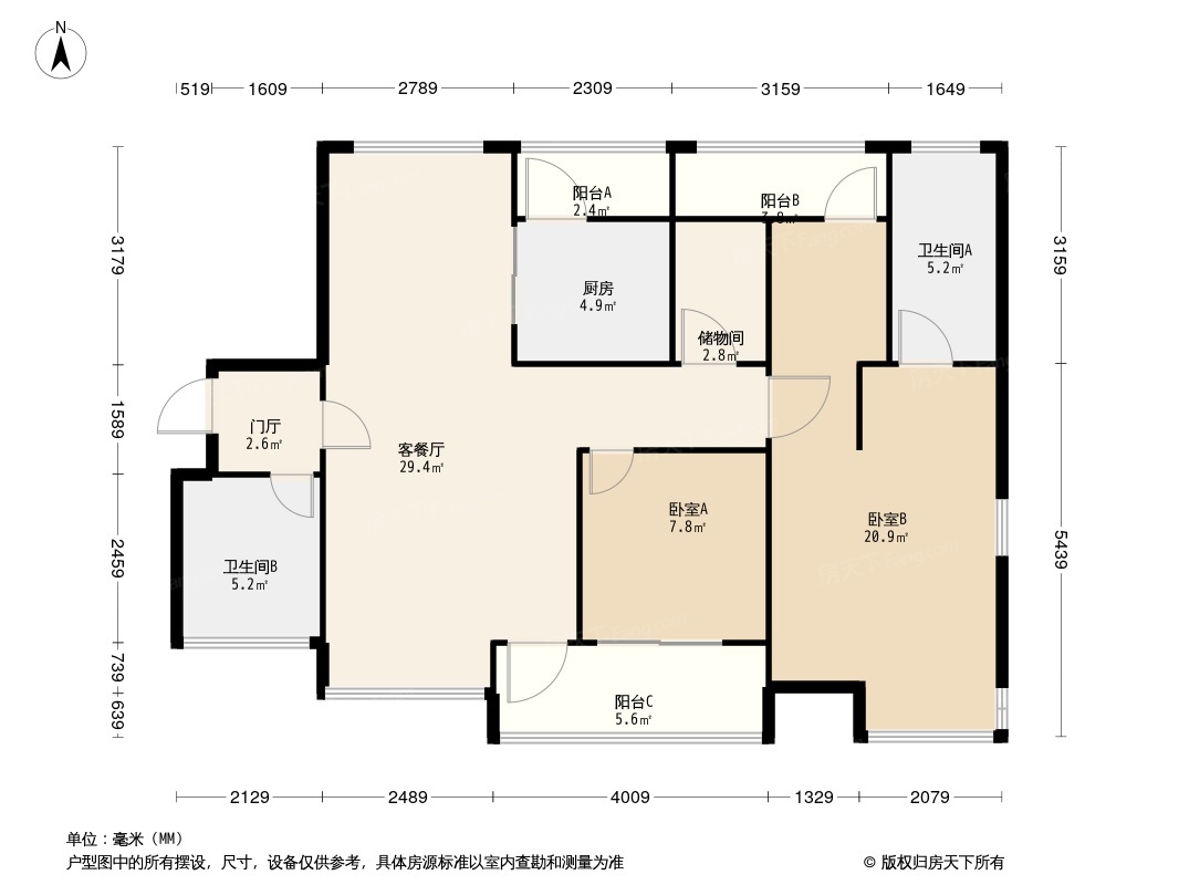 公园花半里户型图