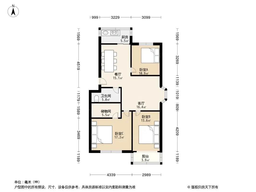 金色阳光花园户型图