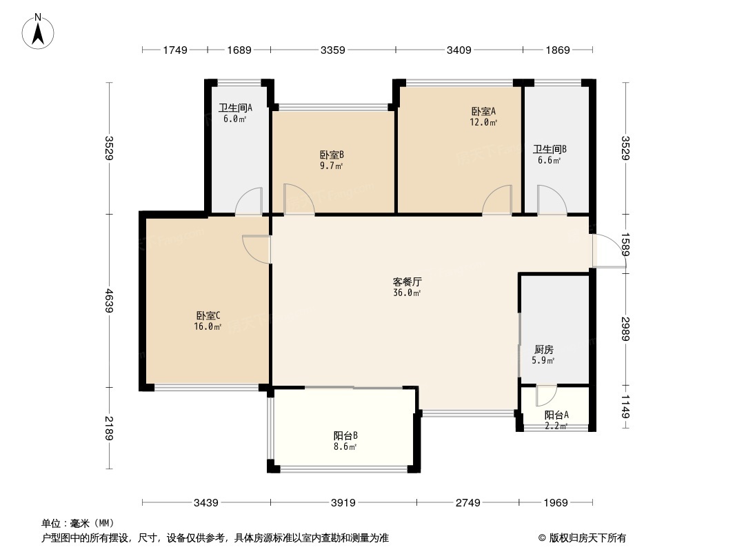 旭源怡景轩户型图