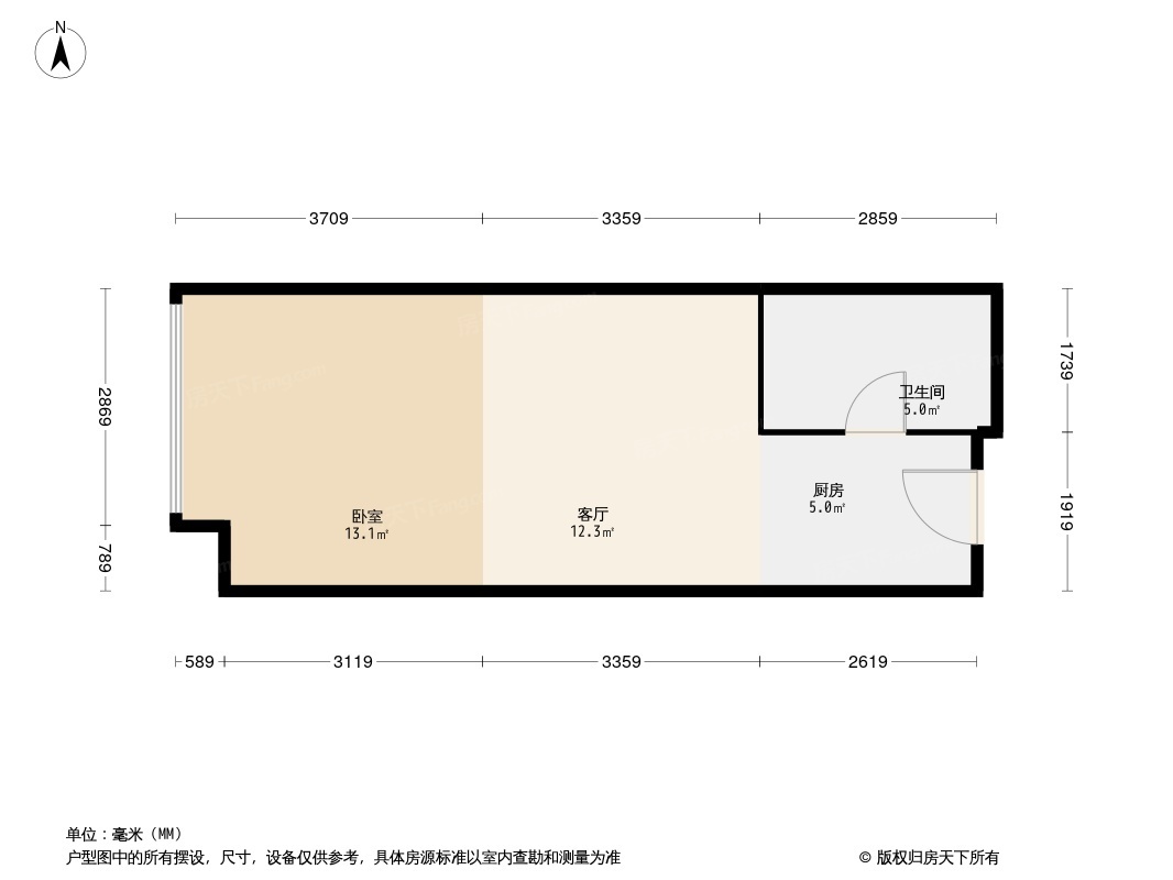 荣民宫园美寓户型图