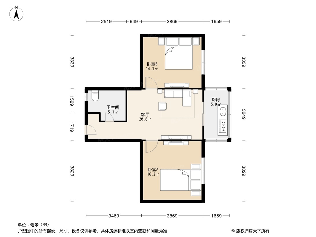 中山门北里户型图