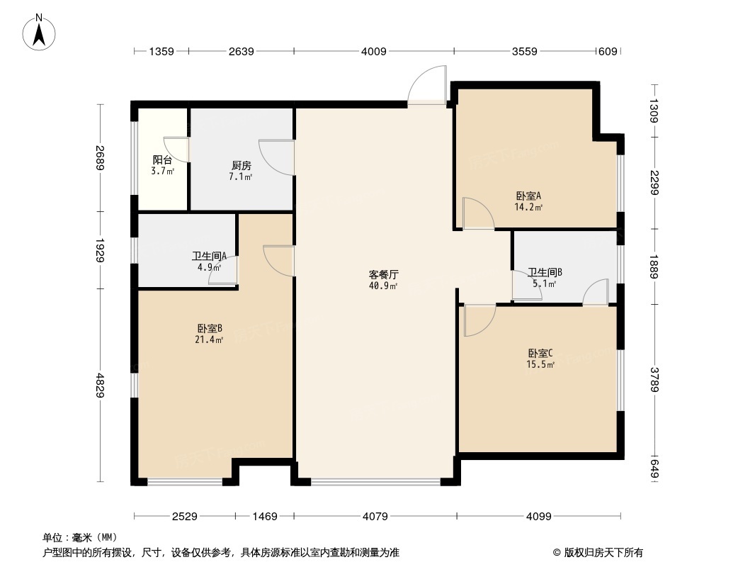 保利熙公馆户型图