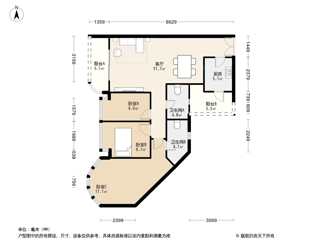 金海湾花园户型图