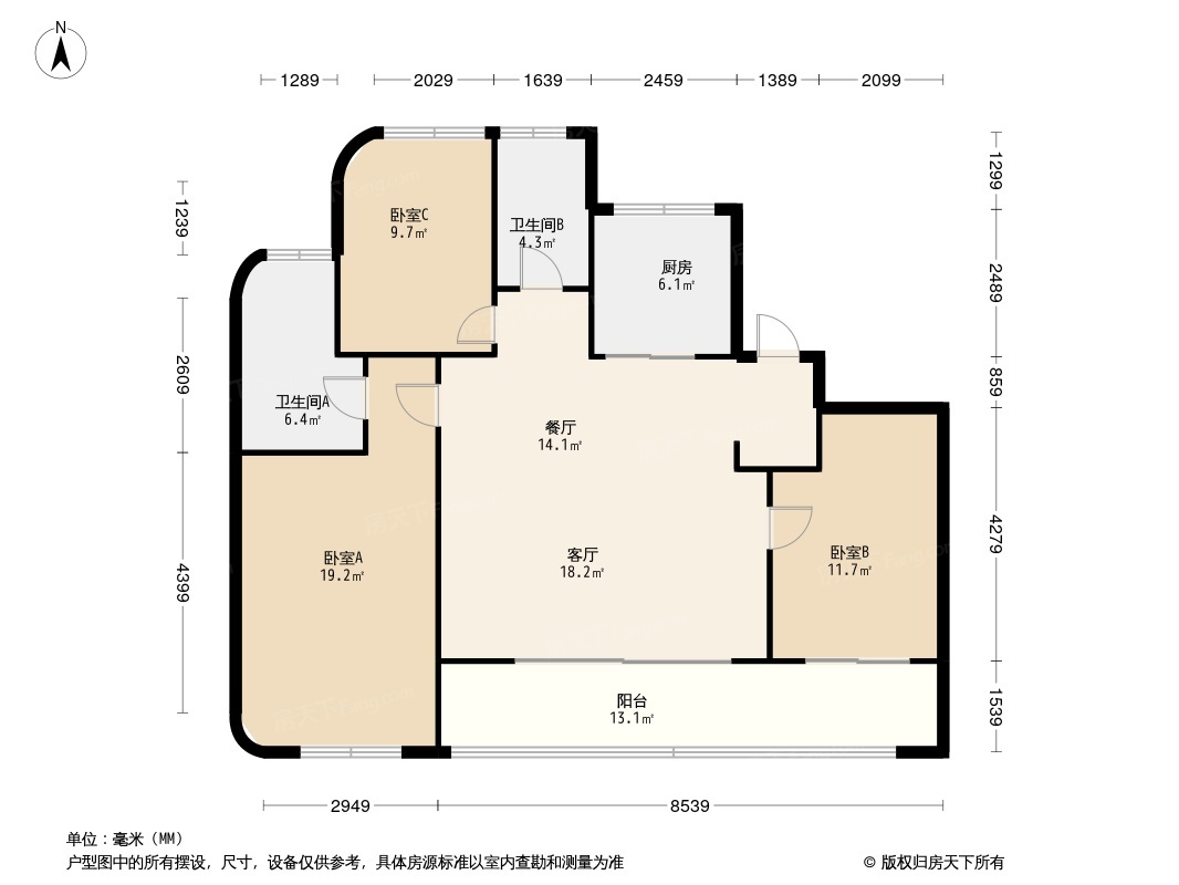 中国铁建·花语天境户型图