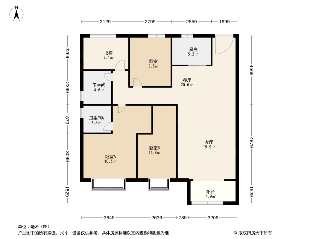 新城梧桐公馆户型图