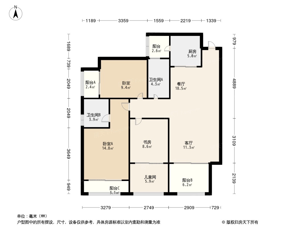 融信瑞和江山里户型图