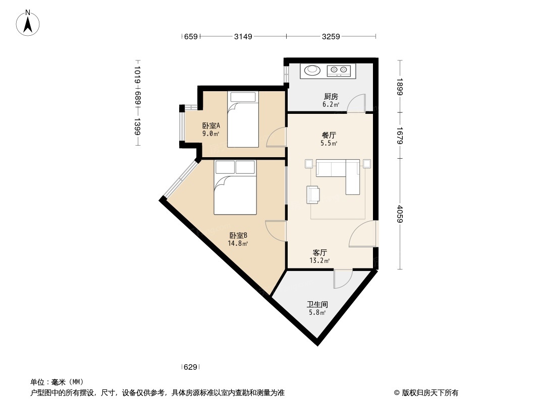 伟业芝华室户型图