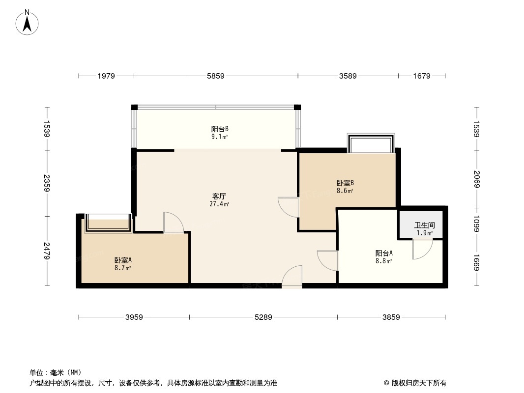 公园世家户型图