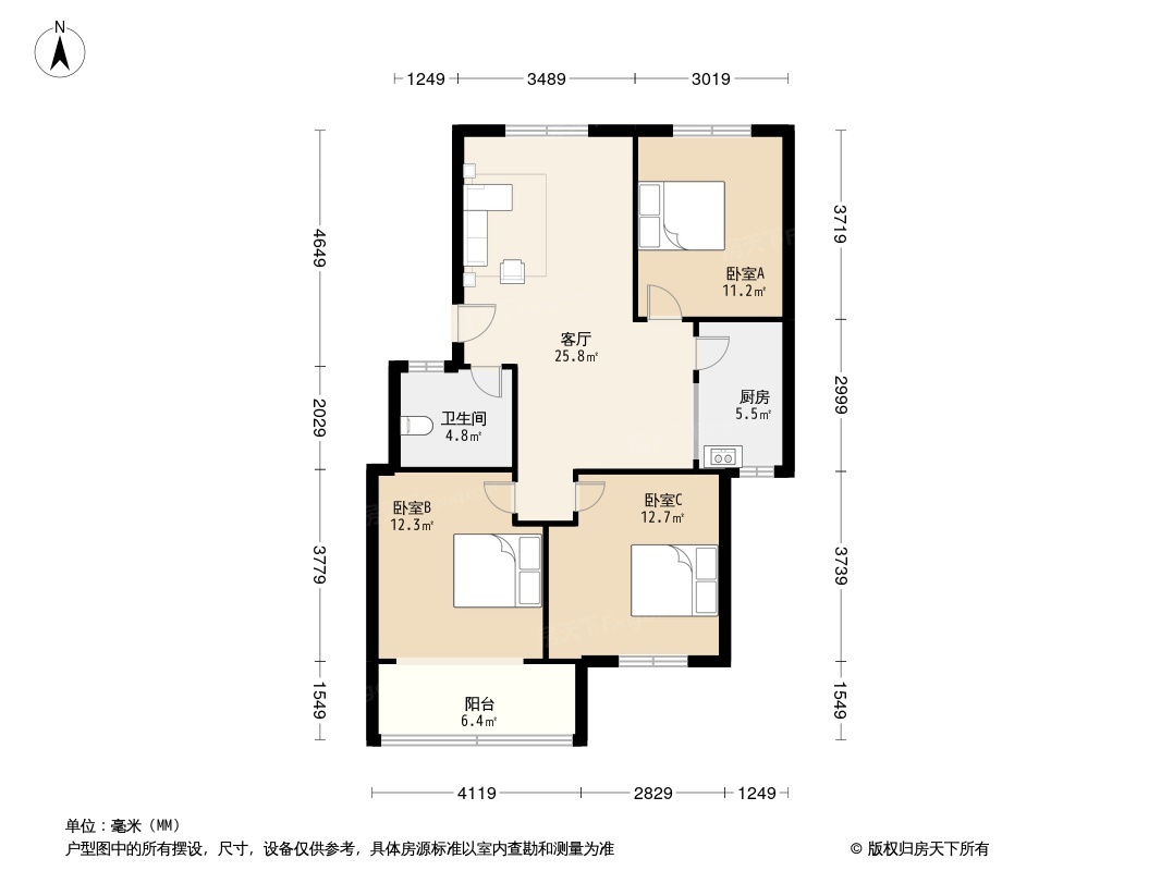 新城花园户型图