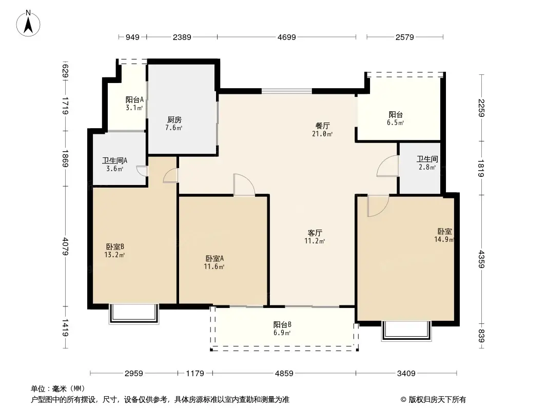 金地融信御琴峯户型图