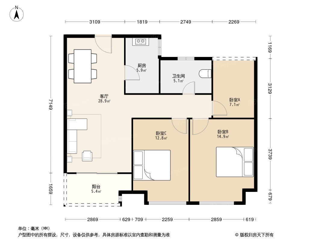 金大地翡翠公馆户型图