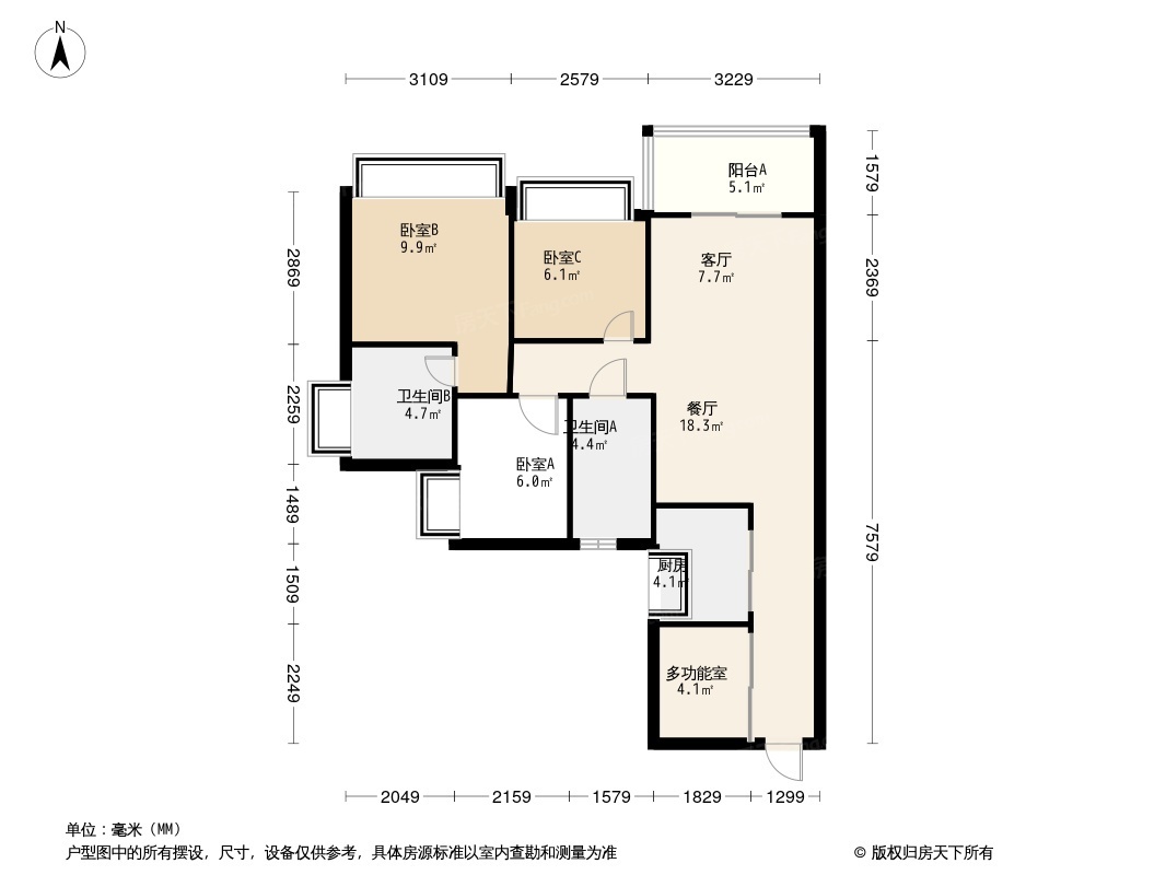 珠江花屿花城户型图