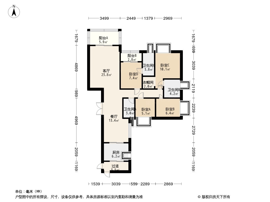 世茂珠江天鹅湾户型图