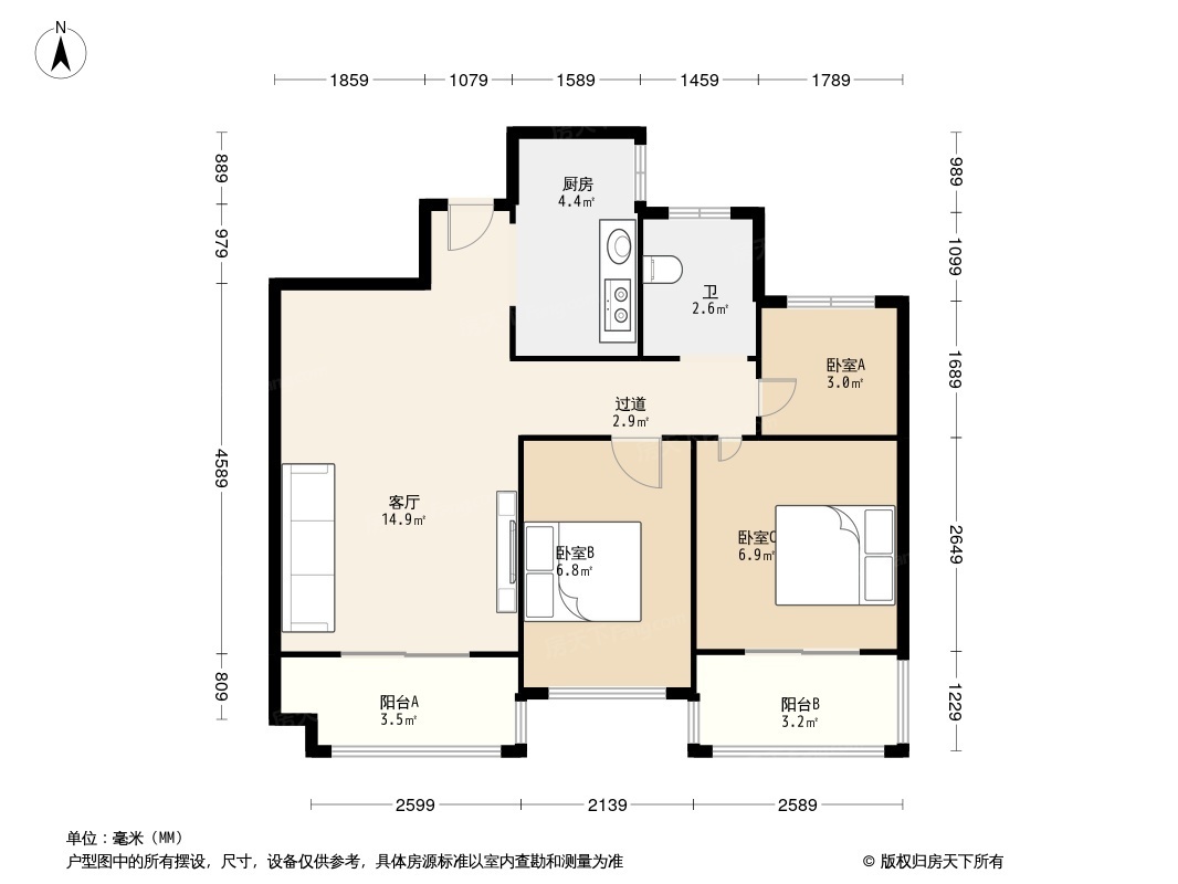 聚龙公馆户型图