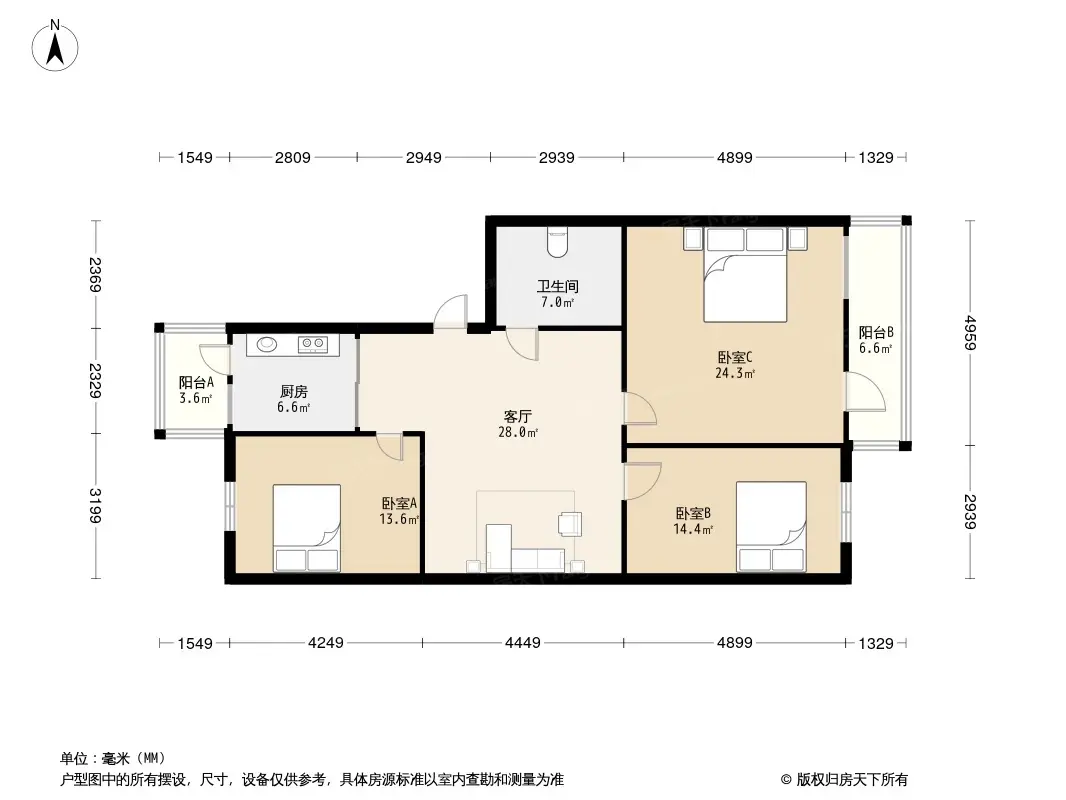 电塔家园户型图