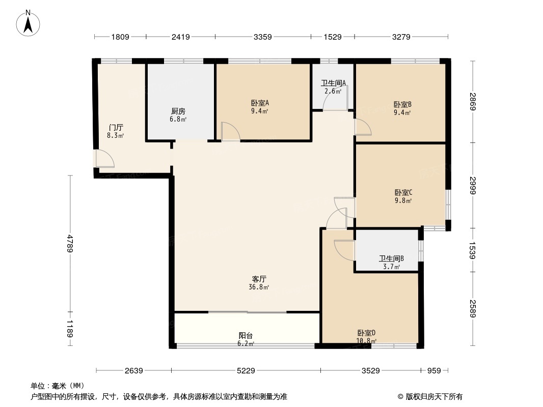 安厦麒麟湾畔户型图