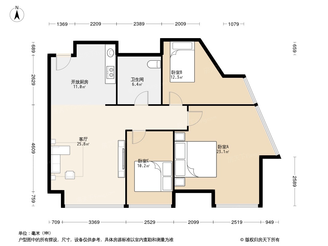 中心裕景户型图