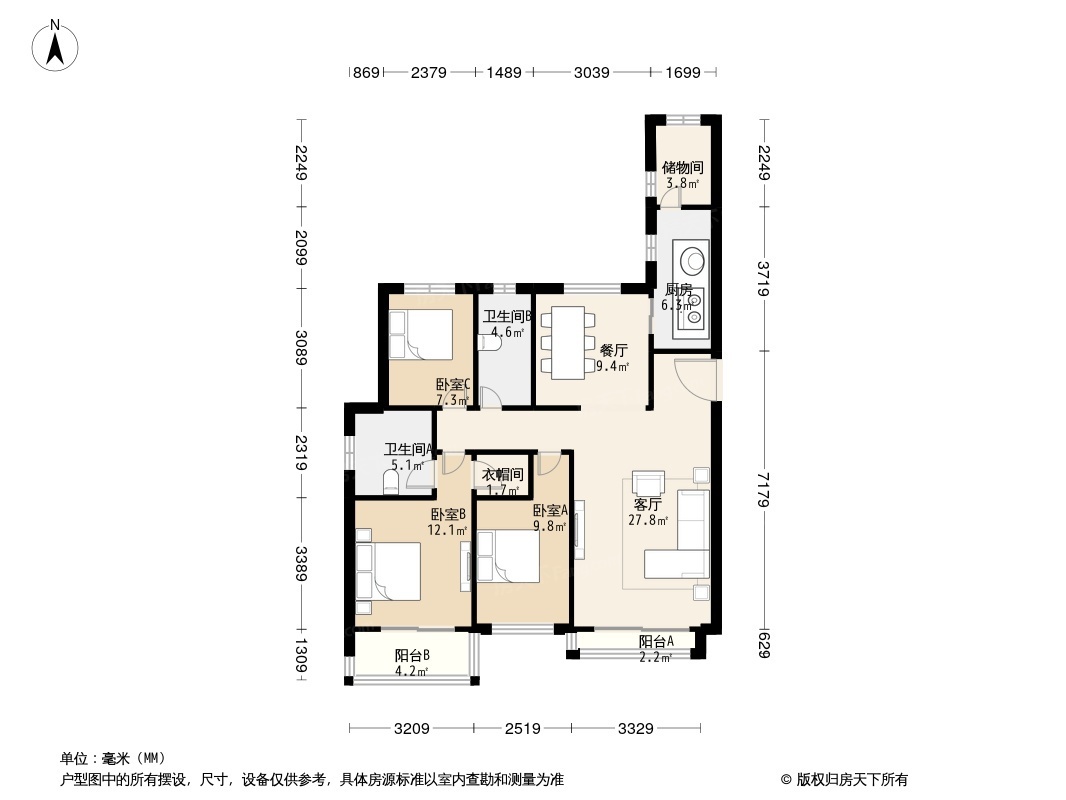 麦岛金岸户型图