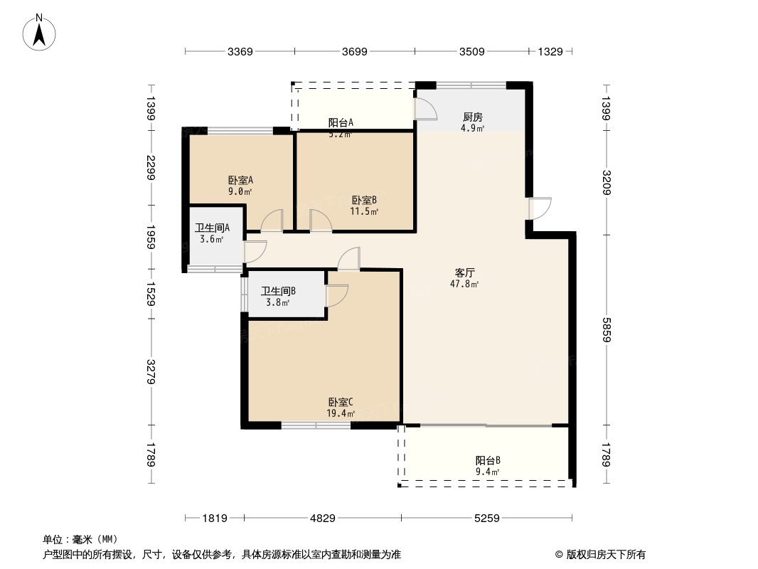 龙盘馨苑户型图