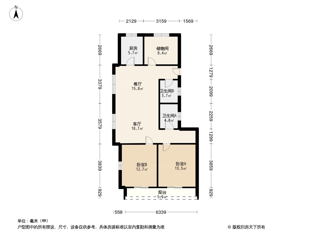 信达翰林兰庭户型图