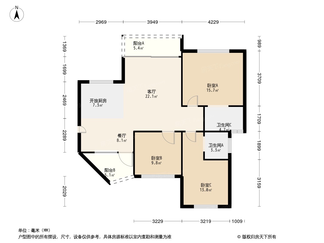 兴进中央尊馆户型图