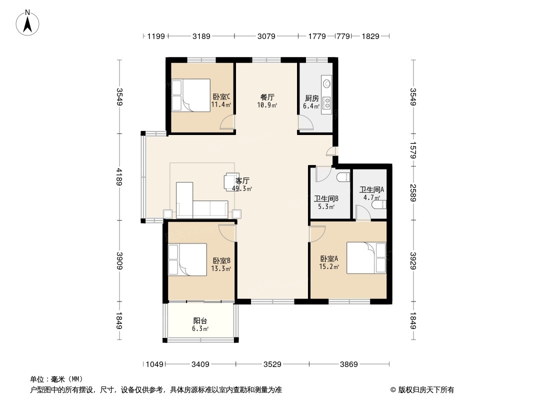 金泰花园户型图