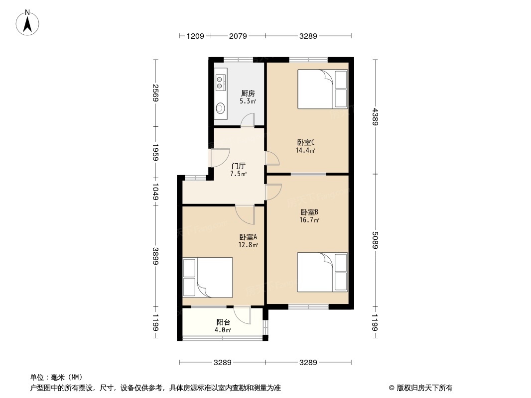 海晶化工厂宿舍户型图