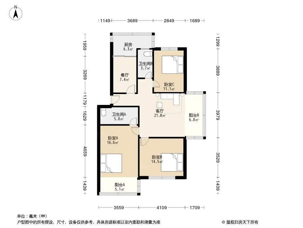 琴岛山庄户型图