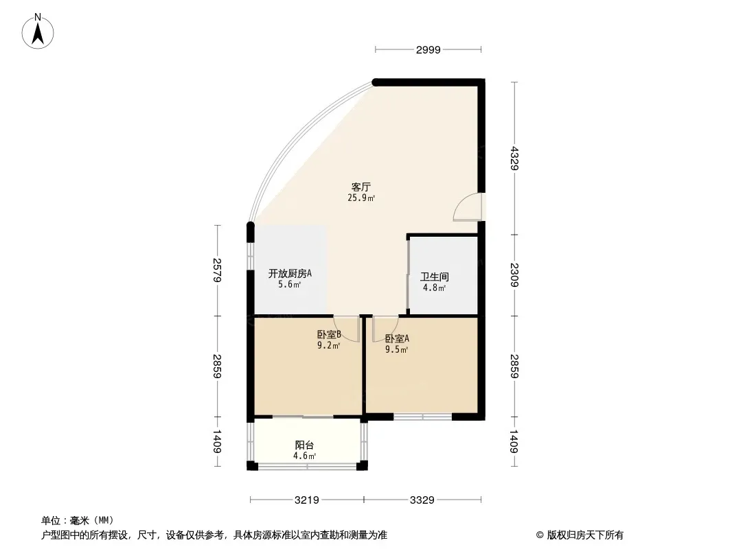 嘉合公寓户型图