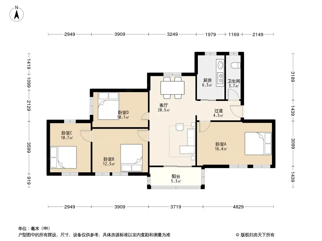 鱼山路小区户型图