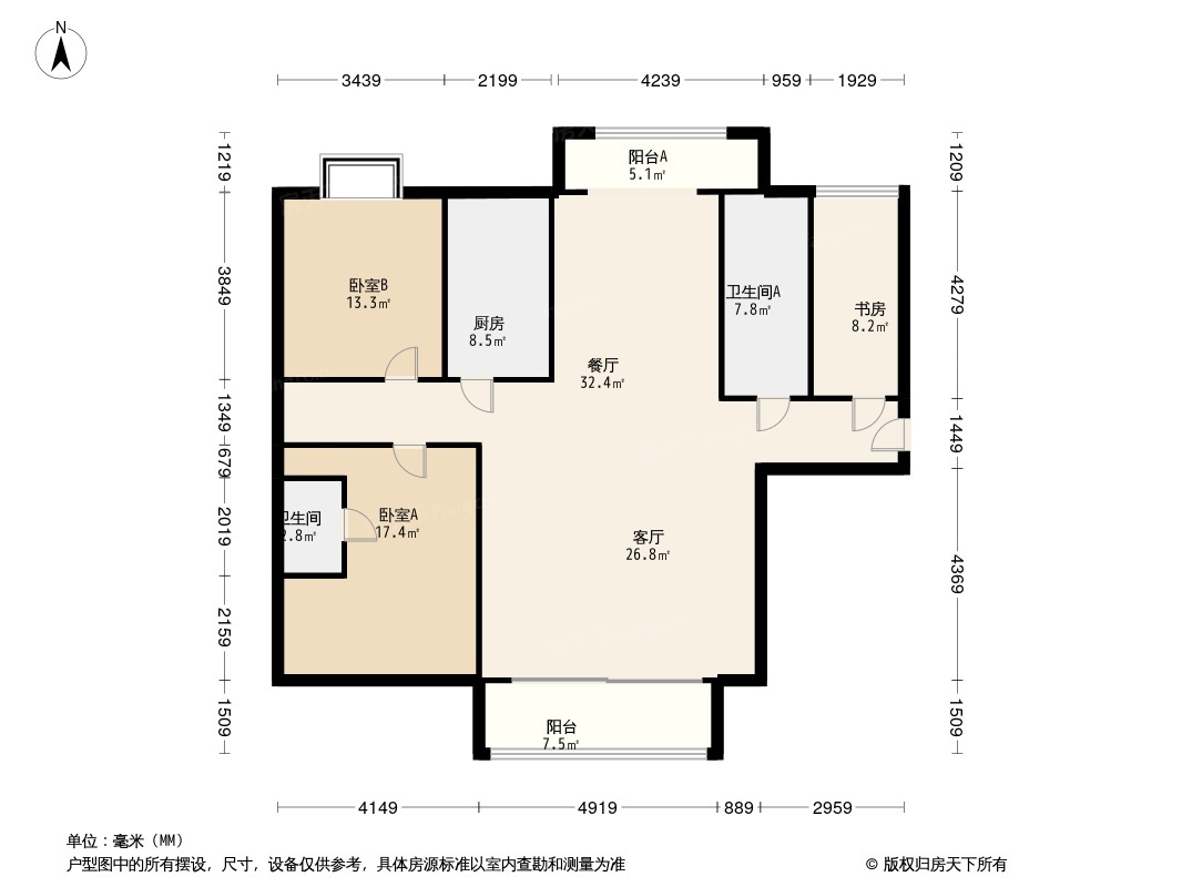 盛世卧龙城户型图