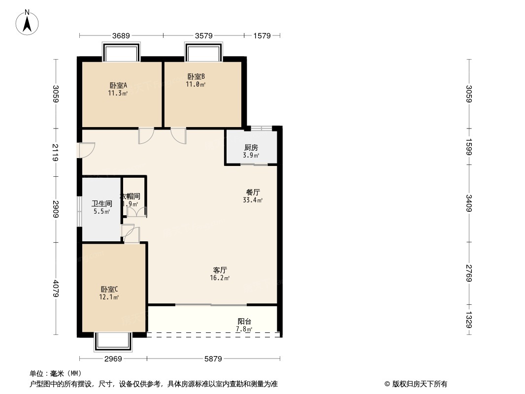 万科金域缇香户型图