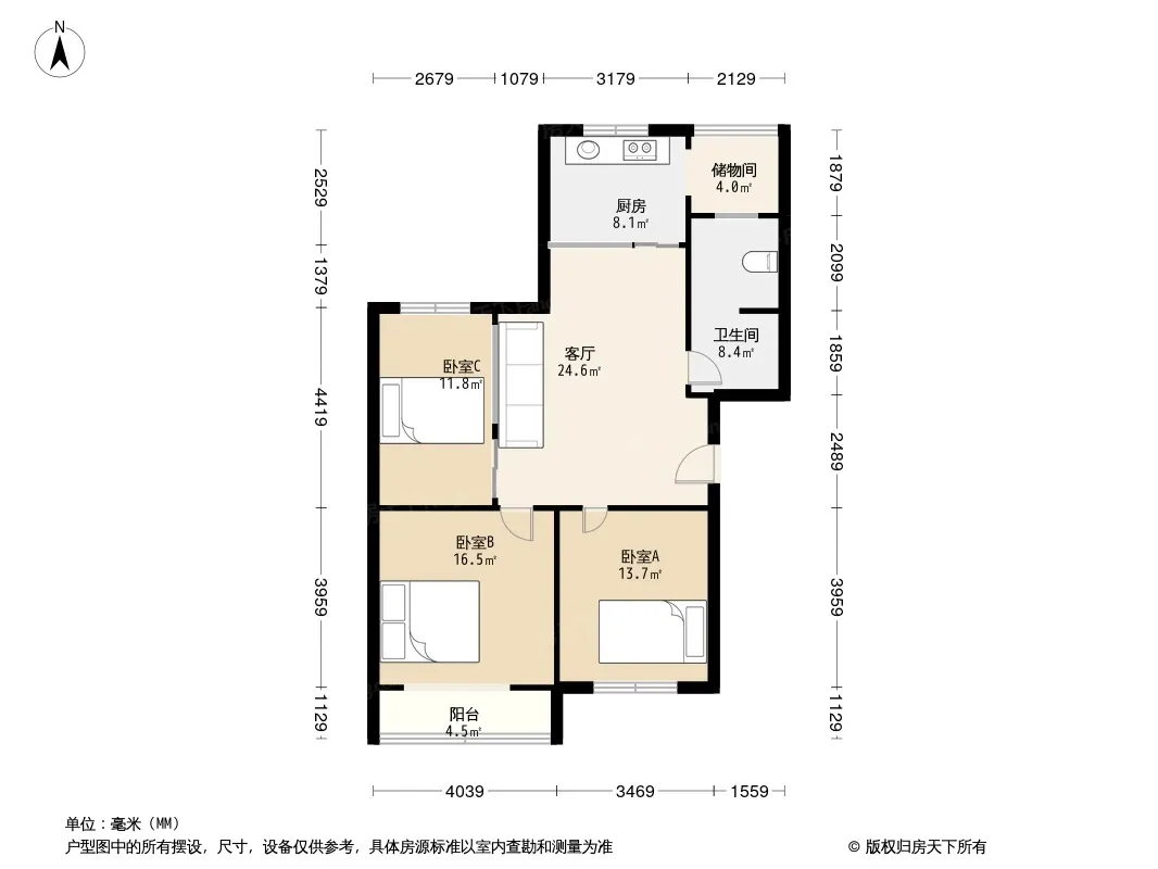 凯雷世纪花园户型图