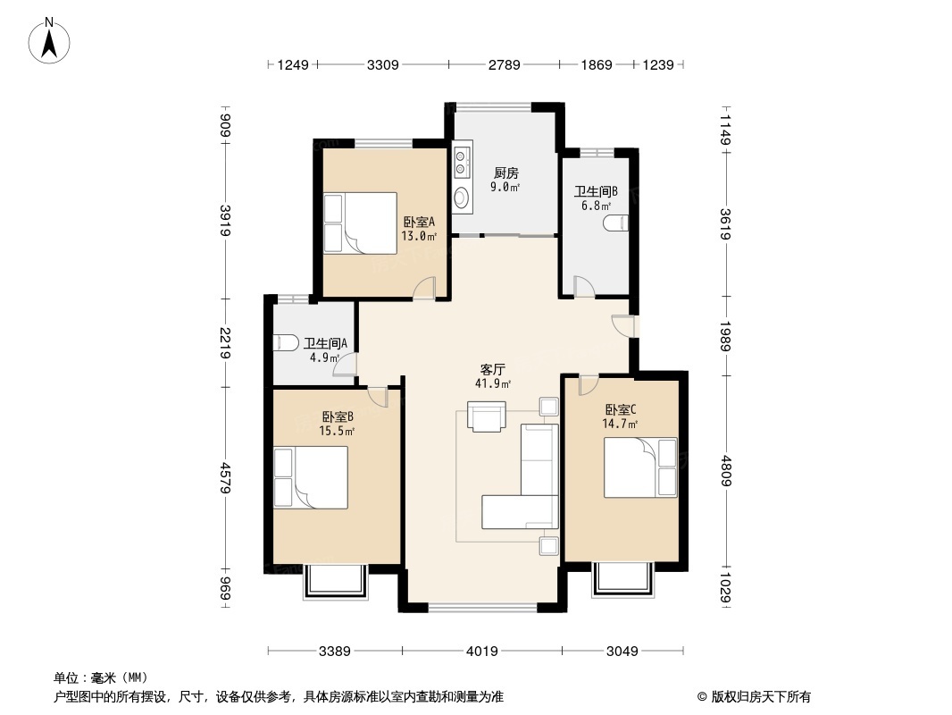 少海馨德苑户型图