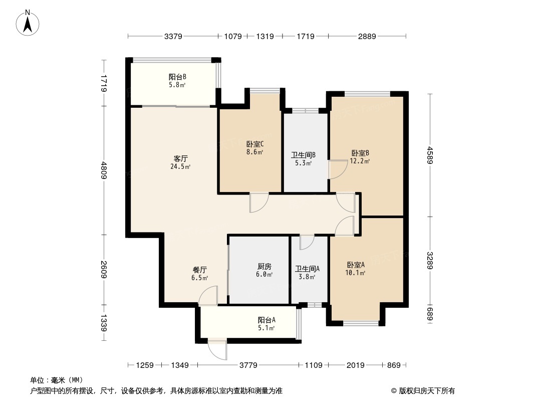 彭州紫光兴城户型图