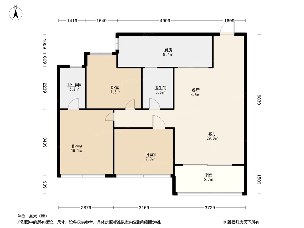 祈福缤纷汇户型图