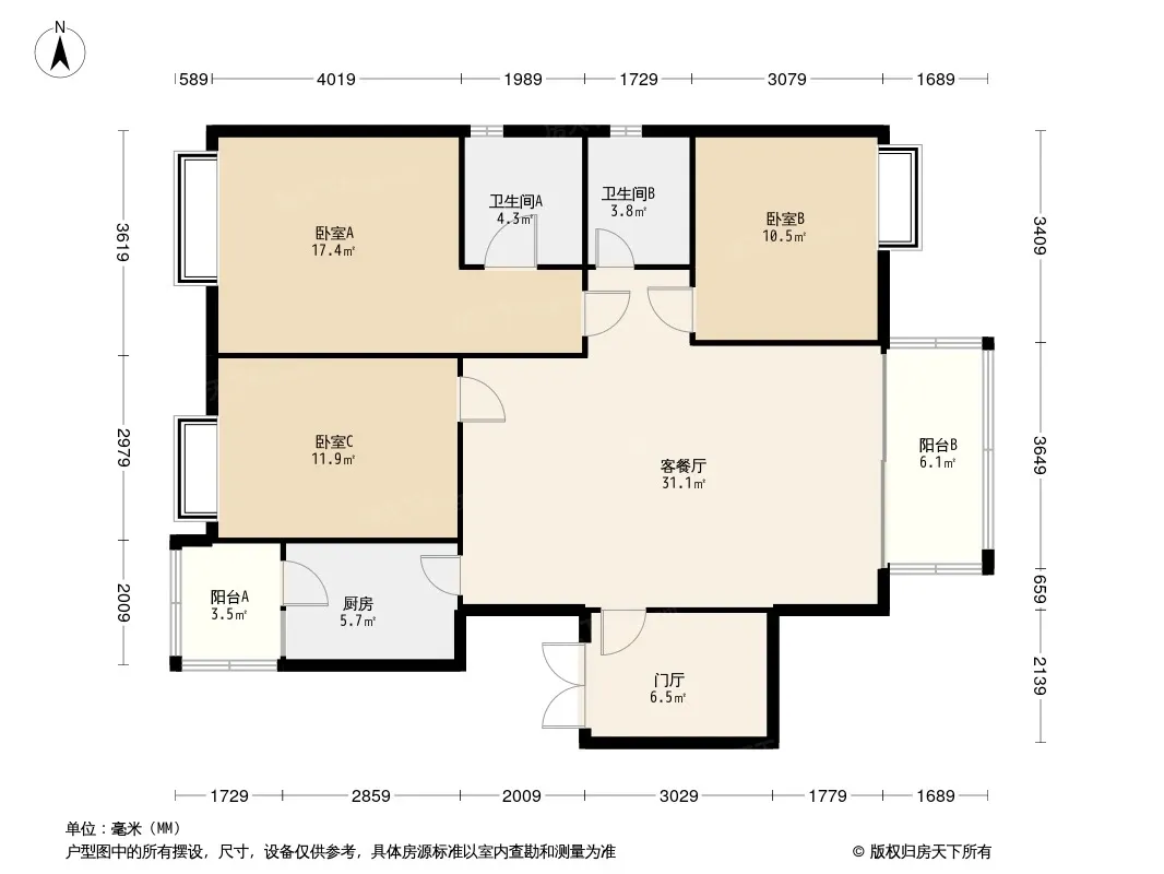凯蒂凯旋城户型图
