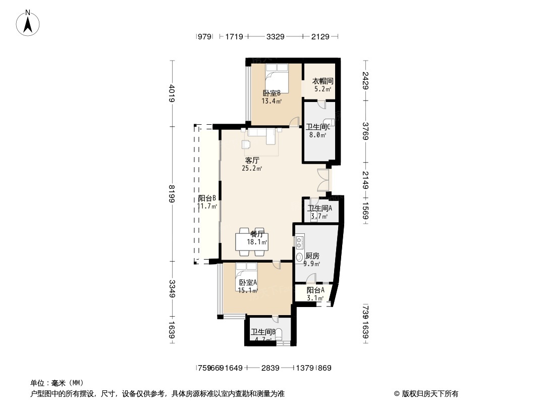 房天下>上海新房>楼盘资讯>正文> 滨江凯旋门主力户型有2室2厅3卫1厨