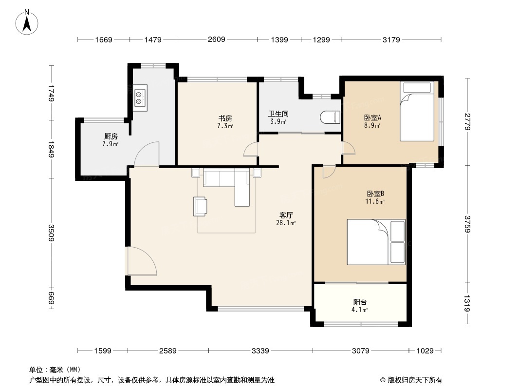 蓝光COCO蜜园户型图