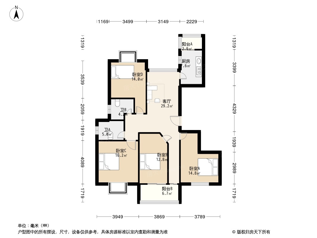 天鸿国际花园户型图